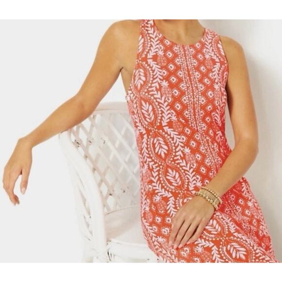 Lilly Pulitzer Dress Ulla Maxi XL Harbour View Shelfbra Side Slits MSRP $198 NWT - Picture 4 of 13